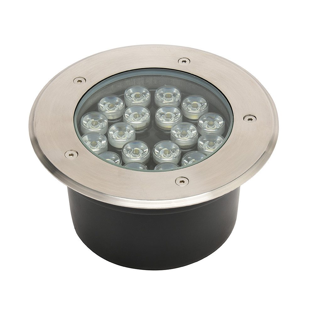 Світильник тротуарний AZUR-18 LED 18W круглий мат.хром Світильник тротуарний AZUR-18 LED 18W круглий мат.хром