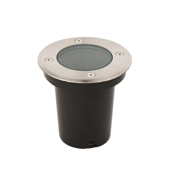 Світильник тротуарний AWAX GU10 220-240V IP67 круглий мат.хром