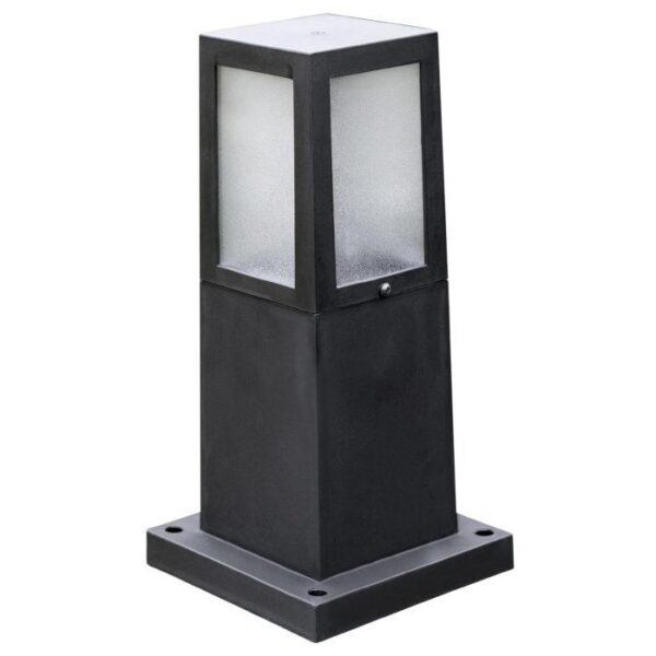 Світильник садово-парк. Horoz Electric CINAR-1  Е27 220-240V IP 44 300мм пласт.стовпчик чорний