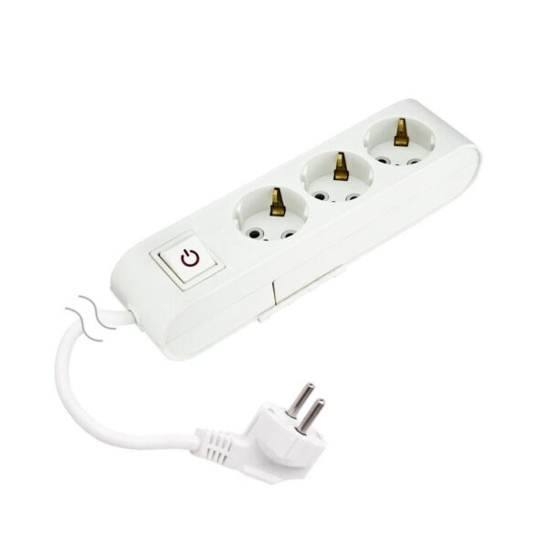 Подовжувач ДЕКО 3 гнізда 3 М з заземленням