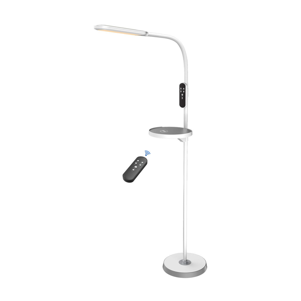 Світодіодний LED торшер NORMAN-C білий 15W бездротова підзарядка Світодіодний LED торшер NORMAN-C білий 15W бездротова підзарядка