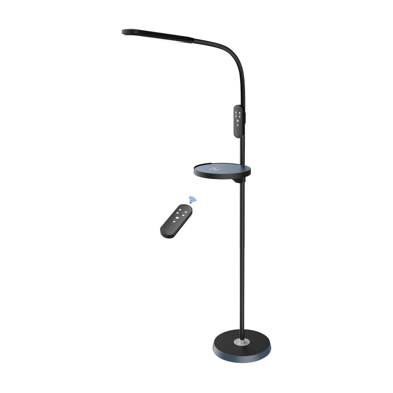 Світодіодний LED торшер NORMAN-C чорний 15W бездротова підзарядка Світодіодний LED торшер NORMAN-C чорний 15W бездротова підзарядка