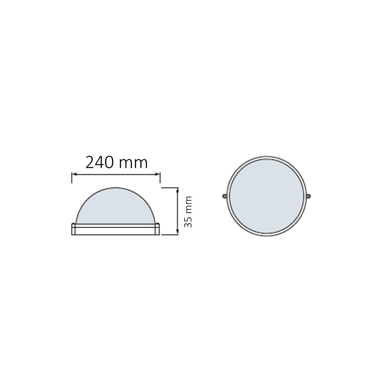 Світильник накладний "NORTON-36" 36W IP 65 6400K білий Світильник накладний "NORTON-36" 36W IP 65 6400K білий