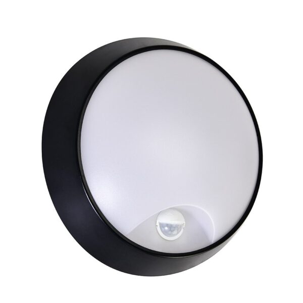 Світлодіодний світильник вологозахищений SORENTO 3CCT 20W IP54 чорний  з датчиком руху