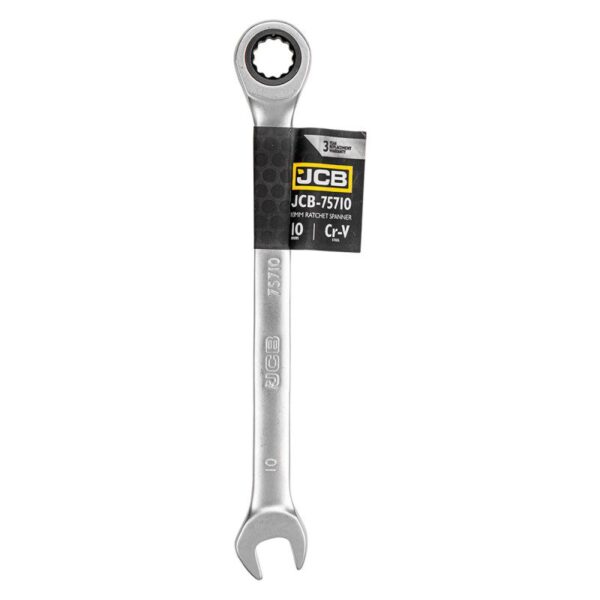 Ключ гайковий з тріскачкою 10 мм JCB Tools JCB-75710