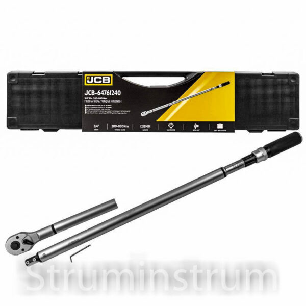 Динамометричний ключ 3/4" (200-800 Нм) JCB Tools JCB-64761240