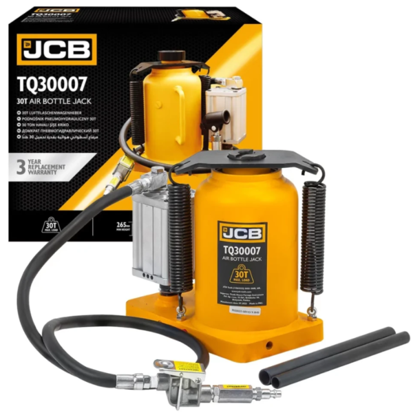 Домкрат пневматично-гідравлічний пляшкового типу 30т JCB Tools JCB-TQ30007