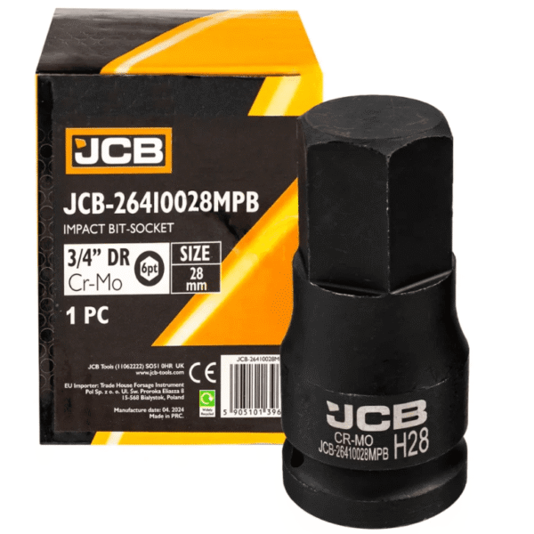 Головка-біта ударна HEX JCB 3/4" 28 мм модель JCB-26410028MPB (60329)