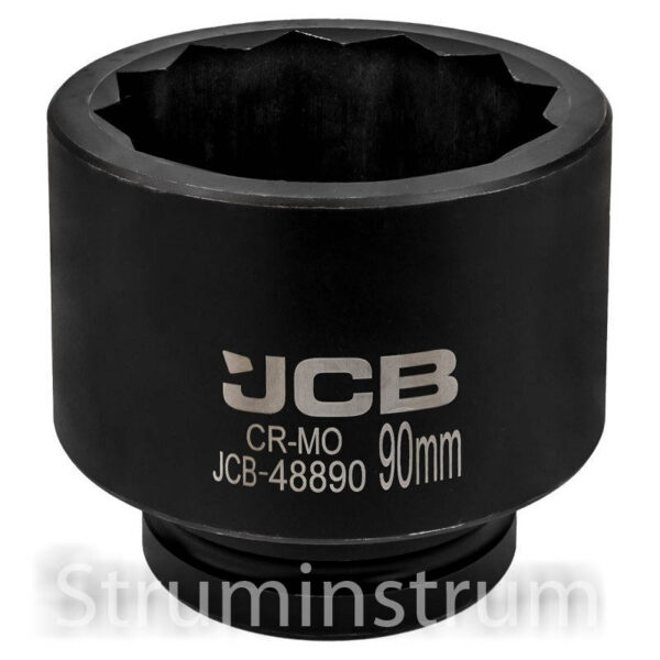 Головка торцева ударна JCB 1" 90 мм (12-гранна) тип 48890 (59559)