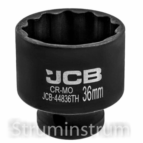 Головка торцева ударна JCB 1/2" 36 мм тонкостінна  серія JCB-44836TH (59523)