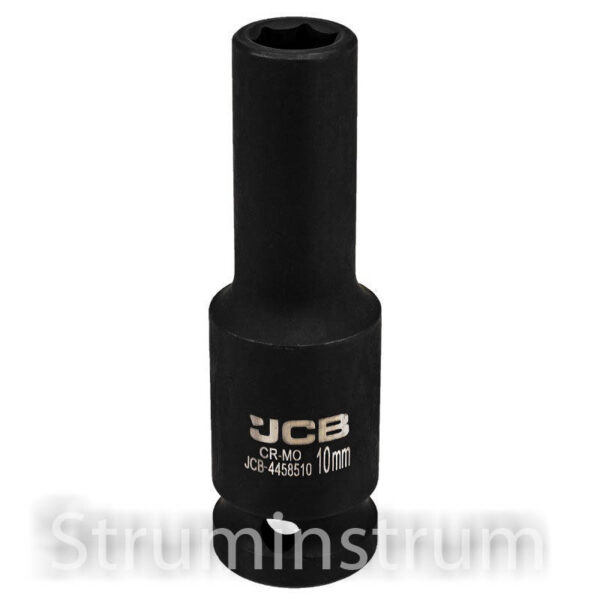 Гoлoвкa тopцeвa удapнa глибока 1/2" 10 мм (6-гранна) JCB Tools JCB-4458510