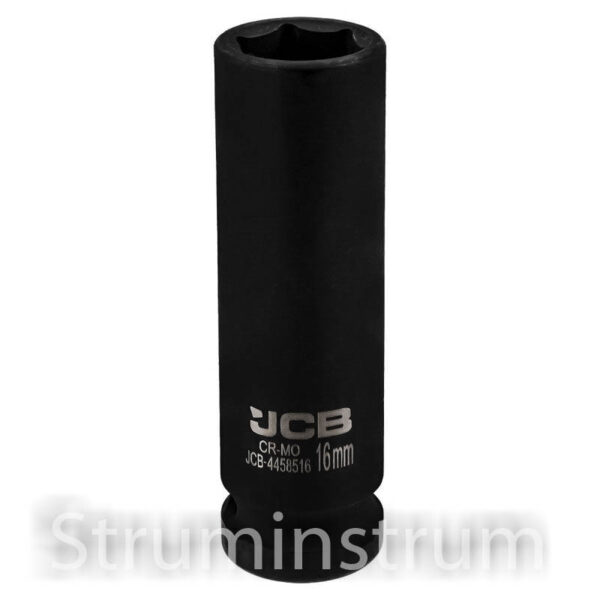 Гoлoвкa тopцeвa удapнa глибока 1/2" 16 мм (6-гранна) JCB Tools JCB-4458516