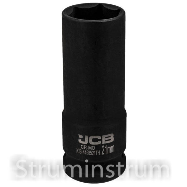 Головка торцева ударна JCB 1/2" 21 мм глибока тонкостінна  тип JCB-4458521TH (59530)