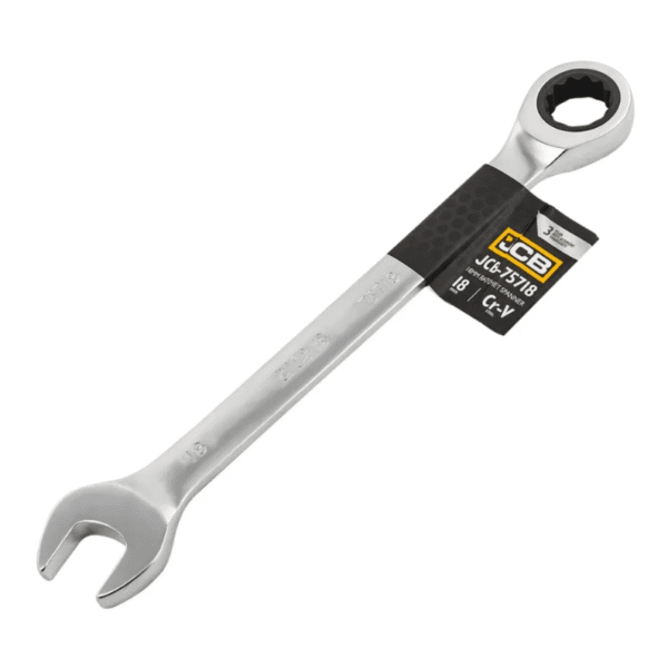 Ключ гайковий з тріскачкою 18 мм JCB Tools JCB-75718