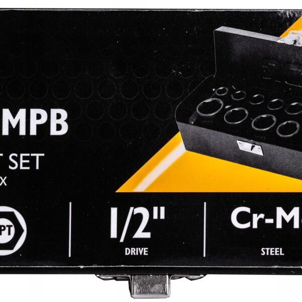 Набір головок ударних 12 од. 1/2" (6-гр.) JCB Tools JCB-4129-5MPB