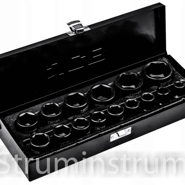 Набір головок JCB шестигранних ударних 15 од. 1/2" модель 4159-5MPB (61359)