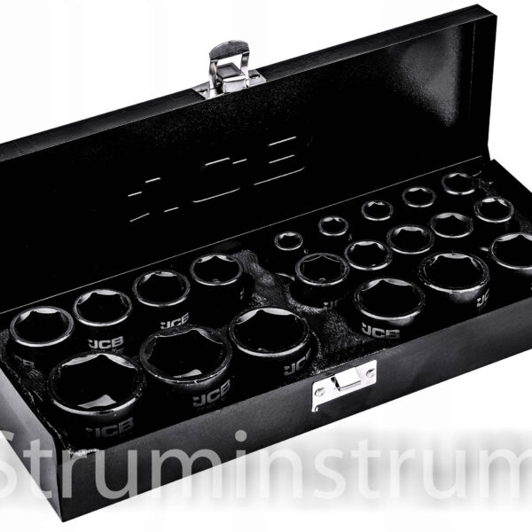 Набір головок JCB ударних 20 од. 1/2" шестигранних серія 4203-5MPB (61360)