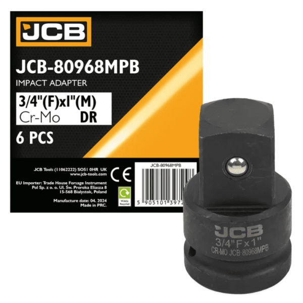 Адаптер ударний JCB 3/4"(F) × 1"(M) тип JCB-80968MPB (59507)