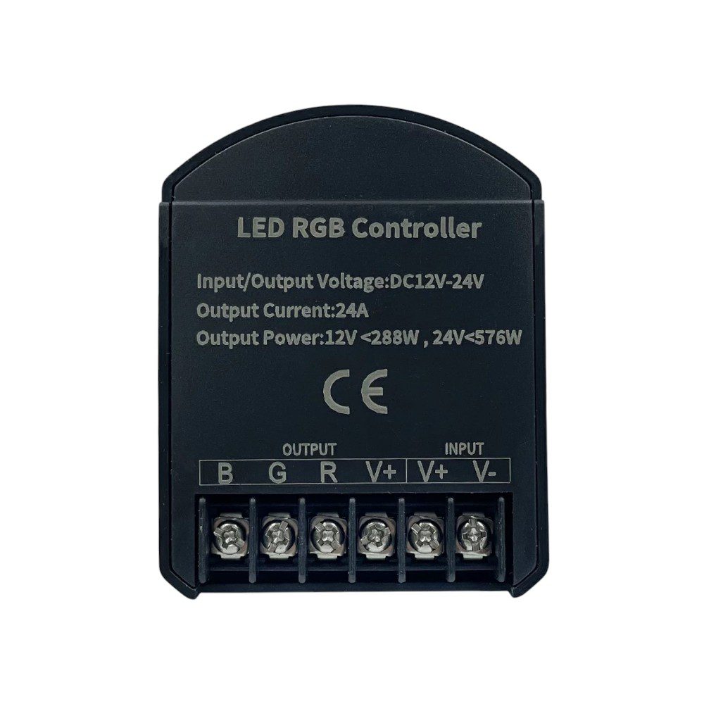 LED-контролер RGB OEM C-24-RF8-T-B (8А × 3 канала), чорний (B_25610) LED-контролер RGB OEM C-24-RF8-T-B (8А × 3 канала), чорний (B_25610)