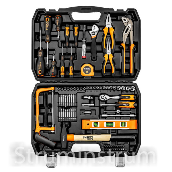 Універсальний набір інструментів і торцевих головок, 88 шт, NEO TOOLS