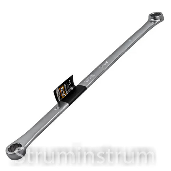 Ключ накидний подовжений прямий, 16х17мм, серія  JCB-7601617 (64954)