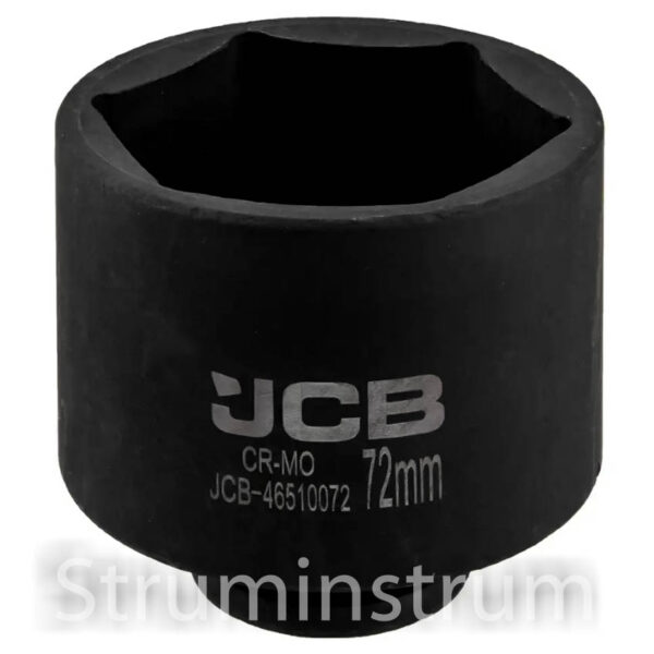 Гoлoвкa тopцeвa удapнa глибока 3/4" 72мм, серія JCB-46510072 (65747)