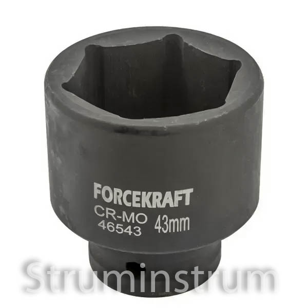 Головка торцева ударна 3/4" 43 мм FORCEKRAFT серія FK-46543 (16205)