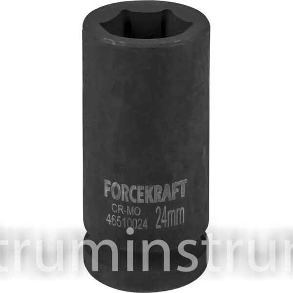 Головка торцева ударна глибока 3/4" 24 мм FORCEKRAFT серія FK-46510024 (19628)