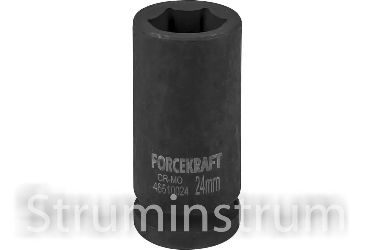 Головка торцева ударна глибока 3/4" 24 мм FORCEKRAFT серія FK-46510024 (19628) Головка торцева ударна глибока 3/4" 24 мм FORCEKRAFT серія FK-46510024 (19628)