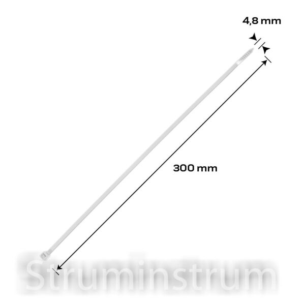 Стяжки кабельні EXTREME 4,8 × 300 мм, білі, 20 шт. NEO TOOLS (01-660)