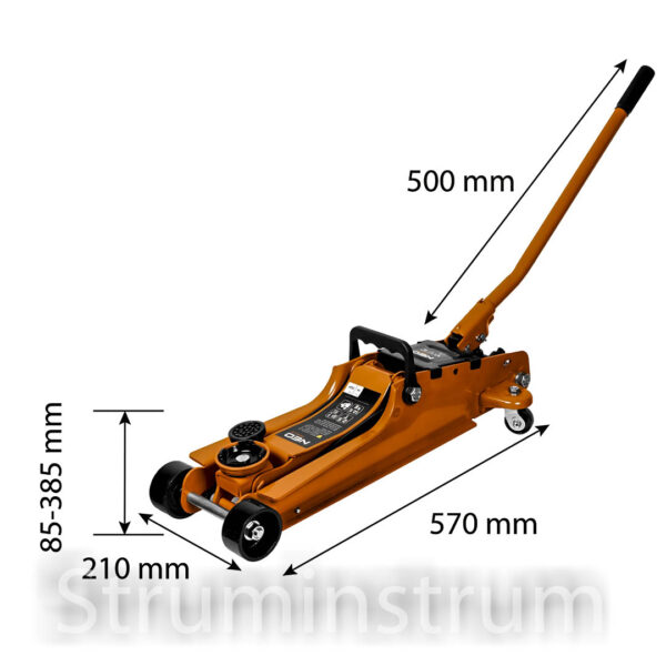 Підйомник для майстерні, домкрат 2,5 т NEO TOOLS (11-733)