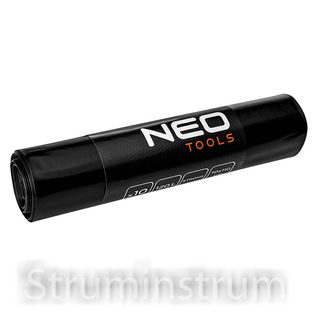 Мішки надміцні для сміття 120 л, чорні, 10 шт, 70 мкм NEO TOOLS (15-986) Мішки надміцні для сміття 120 л, чорні, 10 шт, 70 мкм NEO TOOLS (15-986)