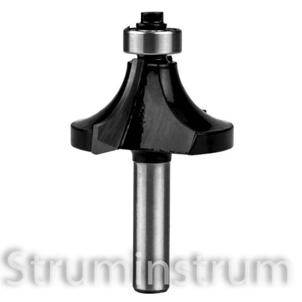 Фреза по дереву з підшипником GRAPHITE декоративна 38,1 x 19 мм, хвостовик 8 мм (56T611)