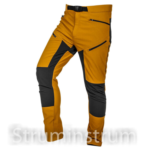 Штани робочі OUTDOOR, 4-сторонній стрейч, гірчично-сірі, розмір M (81-292-M)