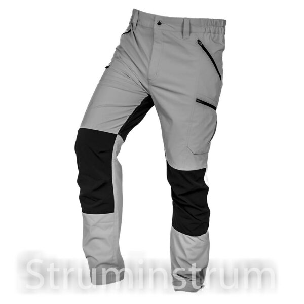 Штани робочі OUTDOOR, 4-сторонній стрейч, сірі з вставками, розмір L (81-294-L)