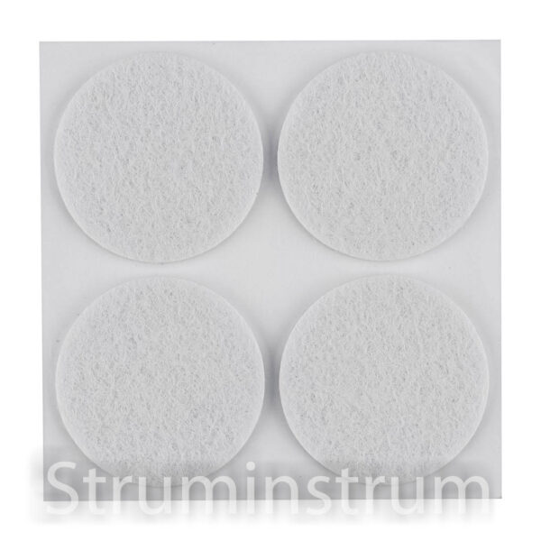 Накладки самоклеючі круглі фетрові білі 40 мм, 4 шт. NEO TOOLS (85-207)