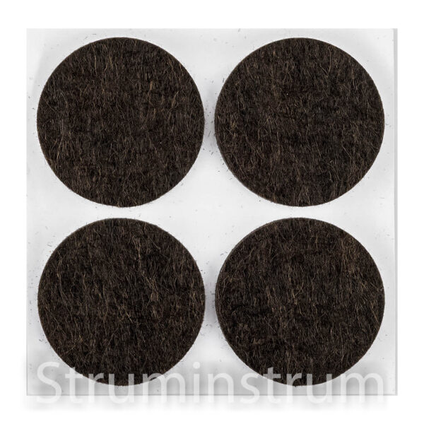 Накладки самоклеючі круглі фетрові темно-коричневі 40 мм, 4 шт. NEO TOOLS (85-211)