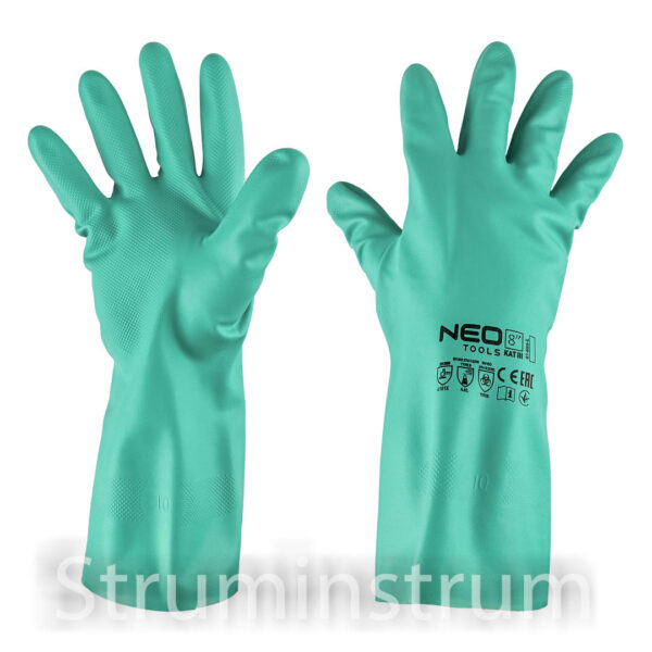 Рукавички хімічно стійкі нітрилові, розмір 8, NEO TOOLS (97-695-8)